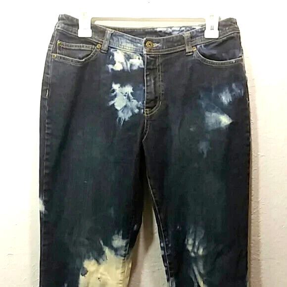 Motto jeans women's size 10 blue dark wash distressed detail jeans - Picture 4 of 10